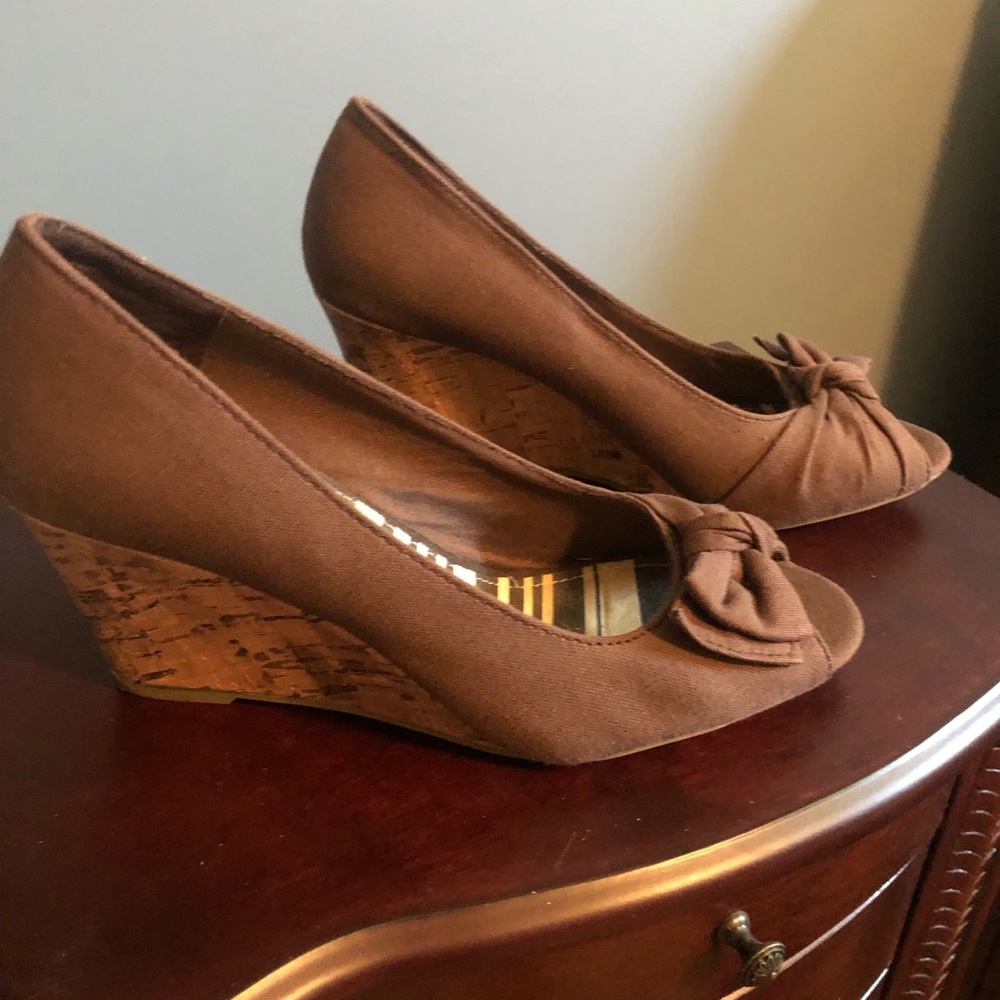 American Eagle Brown Wedge Heel